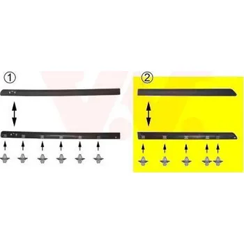 Karosérie Ozdobná / ochranná lišta, dveře VAN WEZEL 4338425