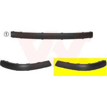 Nárazník Ozdobná / ochranná lišta, nárazník VAN WEZEL 1828554