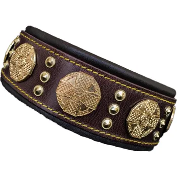 Obojek pro psa Obojek pro psa Bestia Collars Maximus brown Velikost: M - šířka 6,3 cm