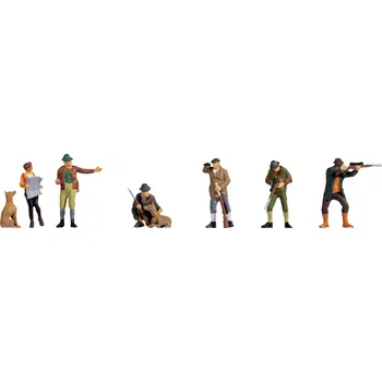 Modelová železnice NOCH H0 Lovci a lesníci natřená