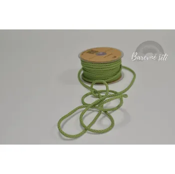 Šňůra oděvní reflexní Limeta 5 mm (E) (Mikinová šňůra)