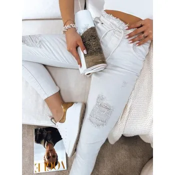 Dámské džínové kalhoty MAYO světle béžové