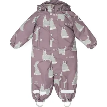 Kojenecká kombinéza LEOKID zimní kombinéza Old Friends Pink vel. 9-12m (vel. 74)