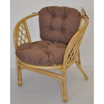 Podsedák Axin Trading s.r.o. Polstr na křeslo Bahama hnědý melír