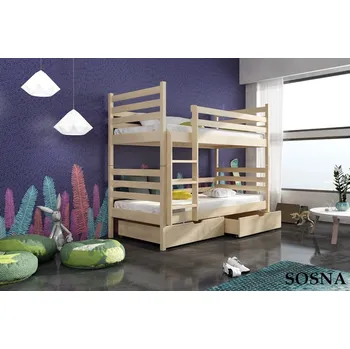 Postel Patrová postel Nemo NEW 90x200 cm masiv Barva postele: Buk