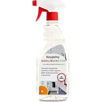 Dezinfekce ECOLIQUIDÁTOR koupelny, čisticí a dezinfekční prostředek, sprej 500 ml Vůně: Pomeranč