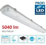 LED21 KOMPLET PROFI 2 Prachotěsné svítidlo +2 LED trubice T8 36W 5040lm 120cm NEUTRÁLNÍ