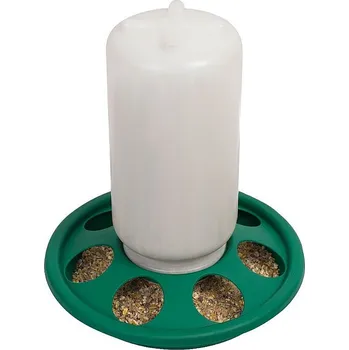 krmítko pro hospodářská zvířata Krmítko pro kuřata s kulatými otvory 1 kg