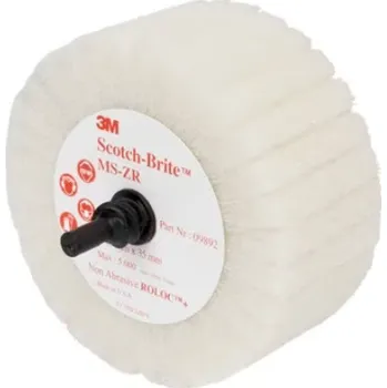 Příslušenství k nářadí 3M 09892 MS-ZR čisticí a lešticí lamelový kartáč Roloc 3M, bílý, Type T, 75 mm