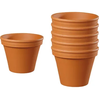 Květináč NOHEL GARDEN Květináč Klasik pr.7/8cm, výška 7cm, 5ks, terakota