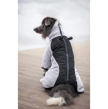 Obleček pro psa Vsepropejska Plex zimní bunda pro psa Barva: Černá, Délka zad (cm): 42, Obvod hrudníku: 44 - 48 cm