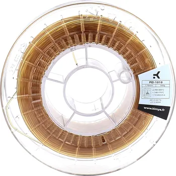 Filament Kimya PEI-1010 Barva: Amber, Průměr: 1,75 mm, Hmotnost: 500 g tisková struna (filament)