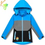Chlapecká softshellová bunda Kugo HK3122 - modrá Barva: Modrá, Velikost: 98