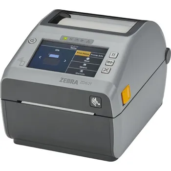 Tiskárna štítků Zebra ZD621d ZD6A142-D4EL02EZ DT, 8 dots/mm (203 dpi), tiskárna štítků, RTC, USB, USB Host, RS232, BT, Ethernet, Wi-Fi, řezačka, grey (nástupce GC420t)