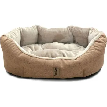 Pelíšek pro psa Petsy Ben chlupatý pelíšek pro psa 65 x 50 cm hnědý/béžový