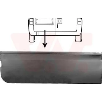 Karosérie Zadní dveře VAN WEZEL 1985149