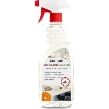 Dezinfekce ECOLIQUIDÁTOR kuchyně, čisticí a dezinfekční prostředek, sprej 500 ml Vůně: Pomeranč