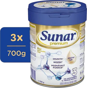 Sunar Premium 3, 3x 700 g