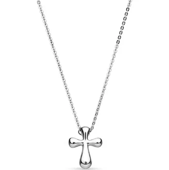 Náhrdelník Šperky4U Ocelový náhrdelník - kříž - OPD0022-ST