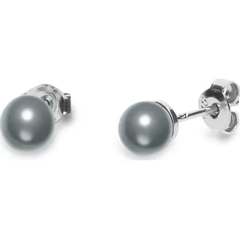 Náušnice Náušnice se Swarovski Elements Classic Pearl K58186DG Dark Grey 6 mm