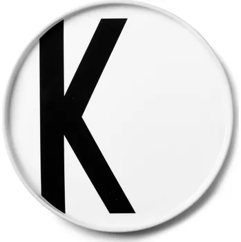 Talíř Design Letters, Talíř AJ písmeno K porcelánový - Formadore