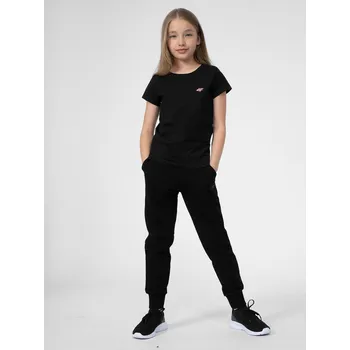 4F 4FJSS23TTROF130 DEEP BLACK Dětské tepláky EU 134