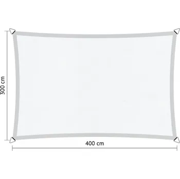 Krycí plachta Lazy Momo Nepromokavý obdélník forestline 3,0 x 4,0 m Barva: Island bílá