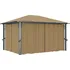 Zahradní altán vidaXL Altán se závěsy 4 x 3 x 2,7 m