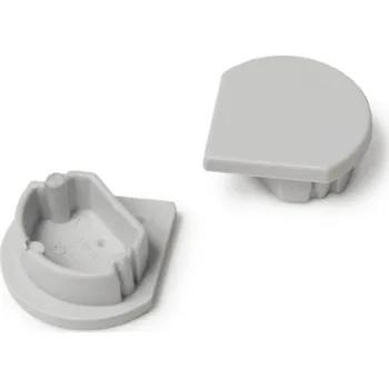 LED lišta Koncovka WIRELI QUARTER10 D šedá, pár