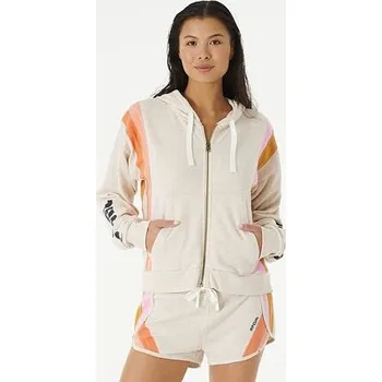 Pánské oblečení Mikina Rip Curl DAY BREAK ZIP THRU Oatmeal Marle velikost L