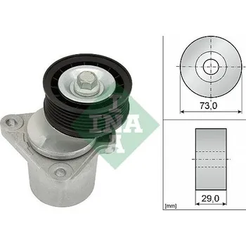 Napínák, žebrovaný klínový řemen INA 534 0128 20