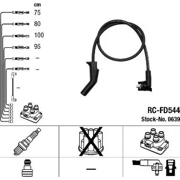 Zapalovací kabel Sada kabelů pro zapalování NGK 0639