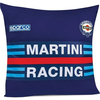 Dekorativní polštářek Sparco polštářek Martini Racing Modrá
