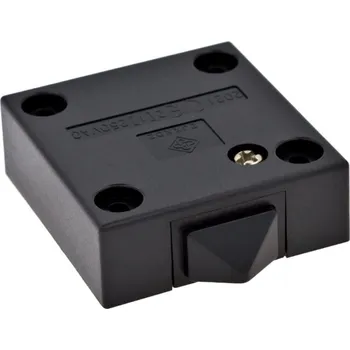 Ovladač světel Vypínač mechanický 250V/max2(1)A, 47,5x49,5x17mm, černý