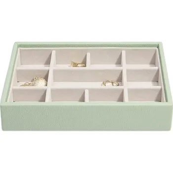 Šperkovnice Stackers, Krabička na šperky Stackers s 11 přihrádkami mini šalvějově zelená - Formadore