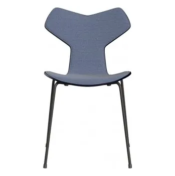 Jídelní židle Grand Prix, kovová podnož, přední čalounění