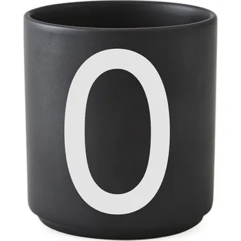Design Letters, Hrnek AJ písmeno O porcelánový černý - Formadore