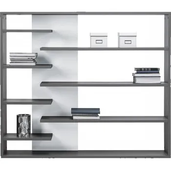 Knihovna Mdx Knihovna Zenit levá - Grafit 160 cm