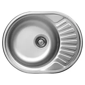 Nerezový dřez GLAUKOS 570 1.25 dřez kulatý, 570x450x160, výpusť 3,5", (sifon OKS B23K)