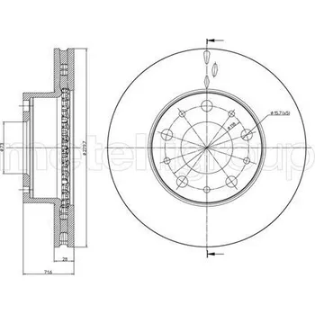 Brzdový kotouč Brzdový kotouč CIFAM (800-884C)