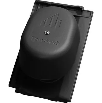 pálená krytina Tondach Contiton 12 černá engoba komplet pro odvětrávání (Stodo 12)