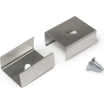 LED lišta Montážní úchyt U4 oválný otvor, nerez ocel, pár