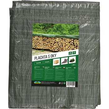 Krycí plachta Nohel Garden Kašírovaná plachta s oky 55 g/m2 zelená