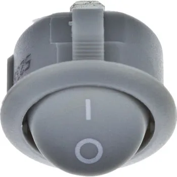 LED osvětlení Vypínač do desky kolébkový R13, 250V/max.16(8)A, šedý