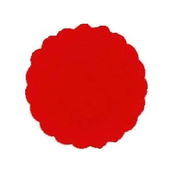 Jednorázový ubrus Rozetky PREMIUM průměr 9 cm červené [40 ks],rychlé dodání