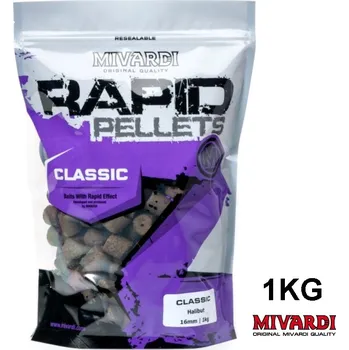 Pelety Mivardi Rapid Pellets Classic Halibut 1 kg průměr: 16 mm