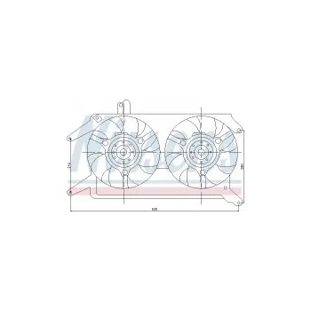 Motor automobilu Ventilátor chladiče NISSENS 85116
