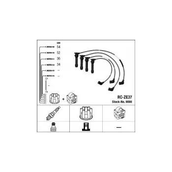 Zapalovací kabel Sada kabelů pro zapalování NGK RC-ZE37 - MAZDA