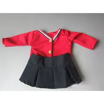 Mix oblečení pro American girl a Baby Born 43-45 cm Druhy: červené triko se sukní