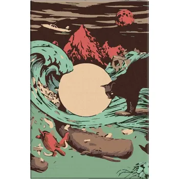 Dětské zboží Malování podle čísel - Kočičí ambice - 40x60 cm, bez dřevěného rámu - CZ výroba